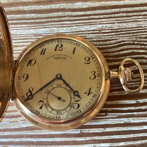Lange uhr glashütte savonette - uhr,
