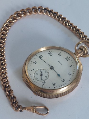 Elgin vergoldete taschenuhr - elgin,