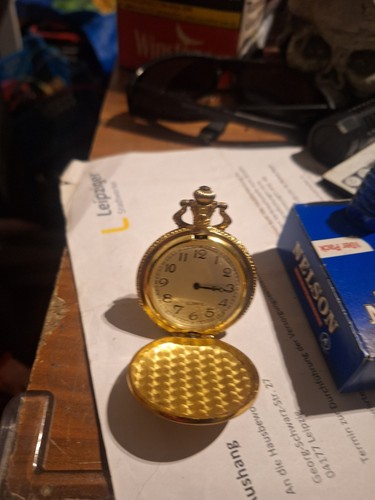 Vergoldete taschenuhr - vergoldete,