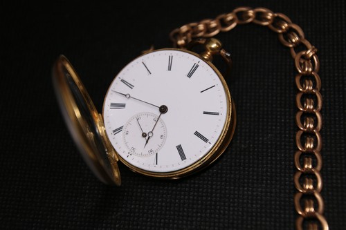 Goldene taschenuhr ancre antik - goldene,