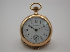 feine Damen Taschenuhr  Gold