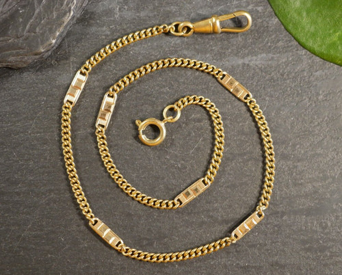 Goldfarbene taschenuhrenkette - goldfarbene,