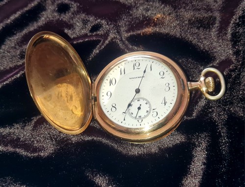 Taschenuhr waltham double - taschenuhr,