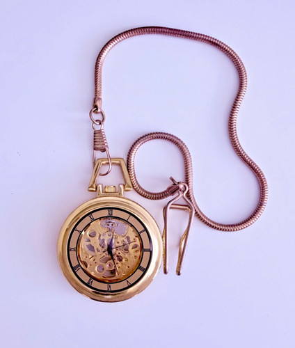Taschenuhr goldfarbend - -,