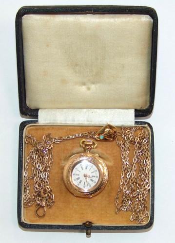 Damen taschenuhr gold - taschenuhr, 585