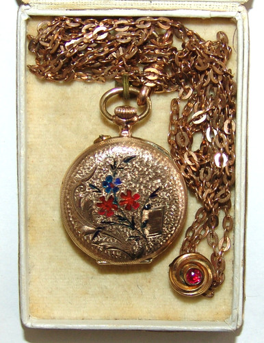 Damen taschenuhr gold um - damen,
