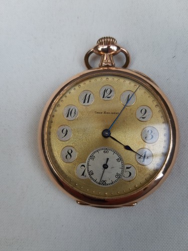 Goldene taschenuhr union - taschenuhr,