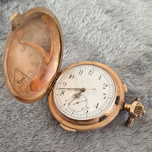 Antike herren taschenuhr 14k - herren,
