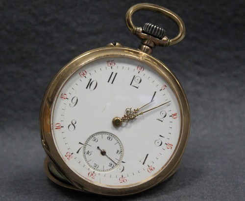 Gold taschenuhr 14 k - ,