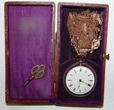 Damen - Taschenuhr Gold 560