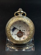 Skelett Taschenuhr Gold Silber