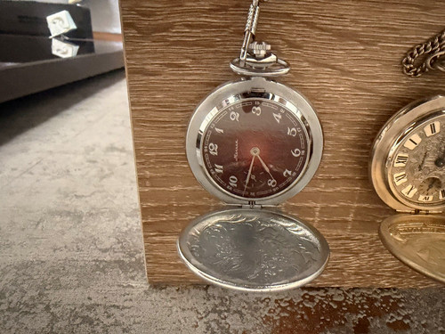 Taschenuhr quarz savonnette - 3x,