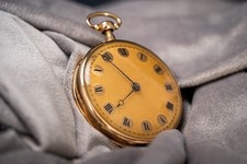 ANTIKE 18K GOLD TASCHENUHR