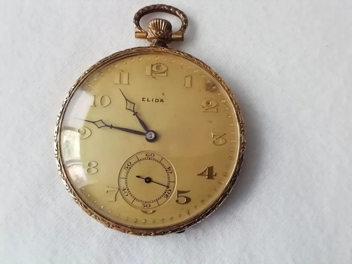 Elida taschenuhr gold - taschenuhr, double