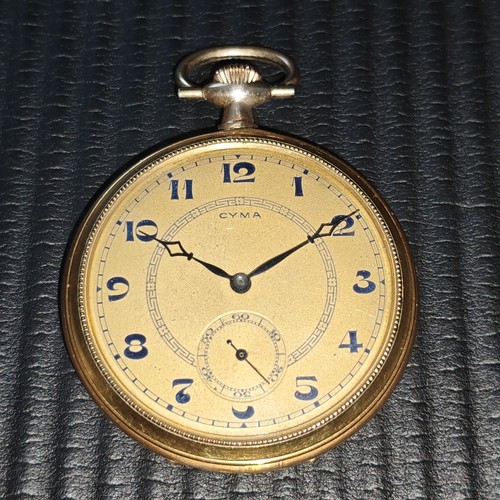 Vergoldete taschenuhr cyma - vergoldete,