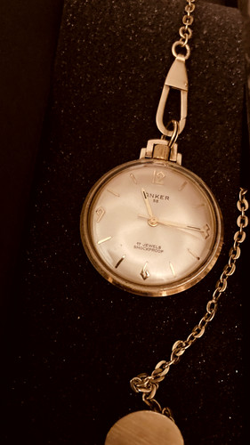 Goldene herrentaschenuhr 585 - goldene,